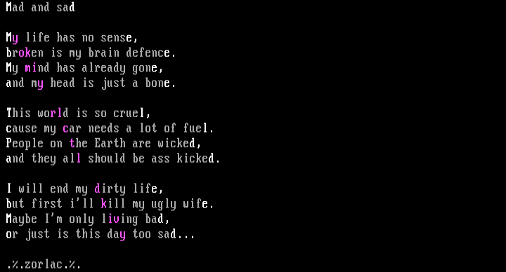 mad & sad by zorlac