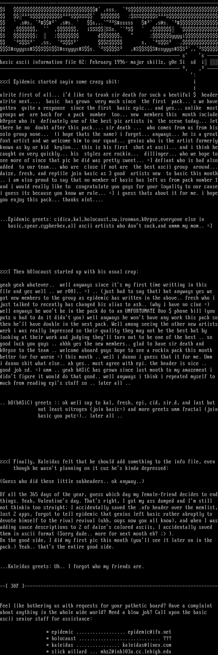 basic information file - 02 by bASIC.aSCII