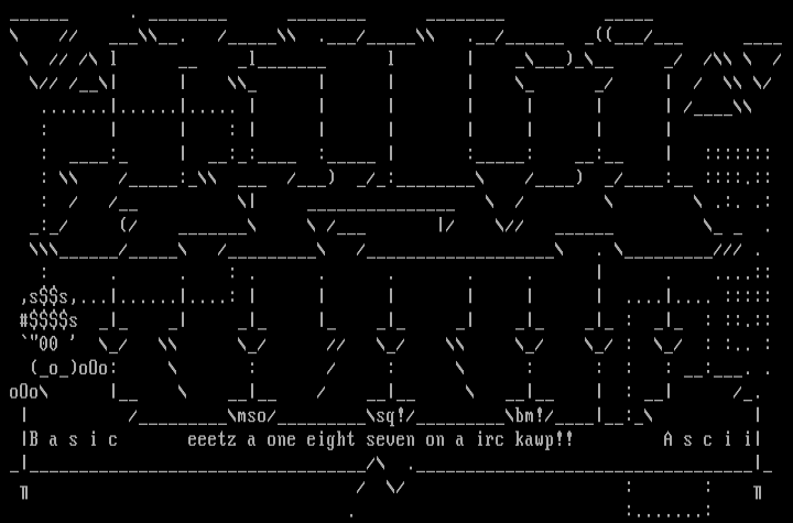 bASiC!aSCii joint by blindy, mso & squish