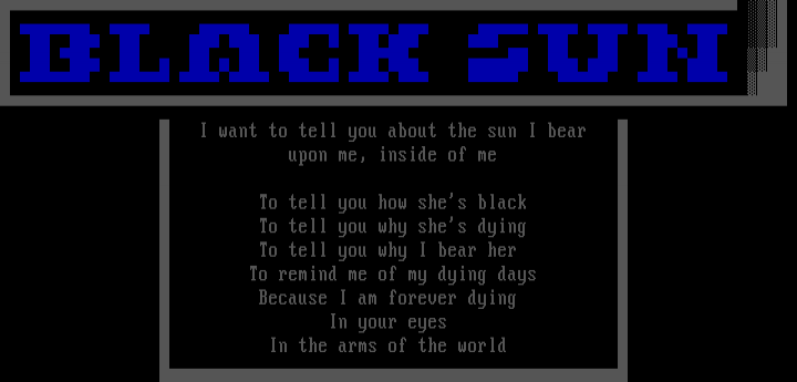 Black sun by Beyond cool