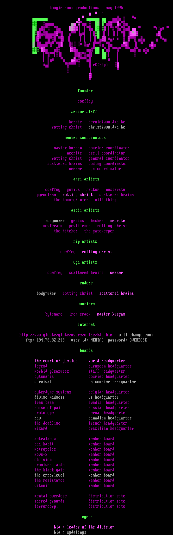 .bdp!riff-rafflist. by .staff.