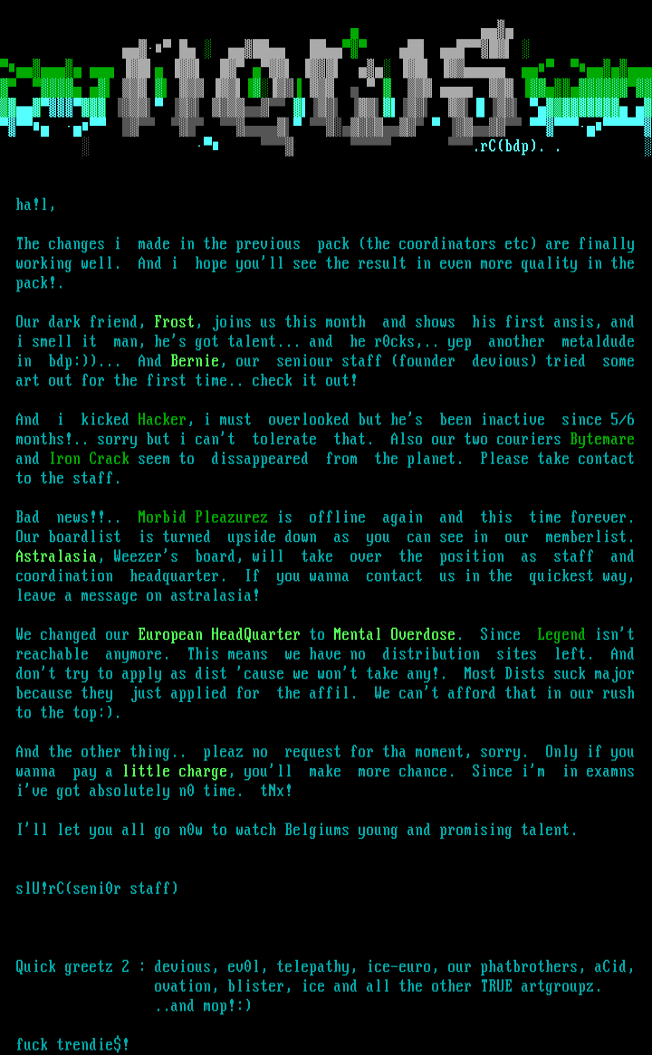 BDP journal by staff