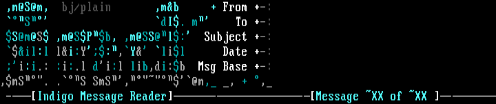 Message Header (Indigo) by Black Jack