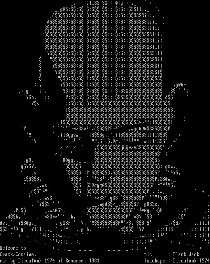 Welcome Screen(Crack/Cocaine) by Black Jack/Discofunk