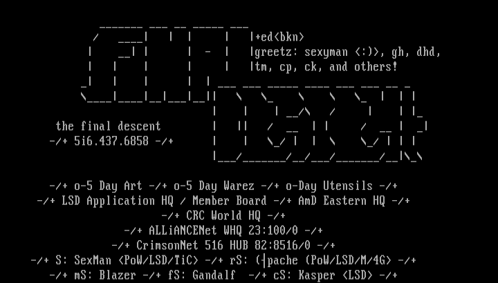 Final Descent Ascii - 2 by Edicius