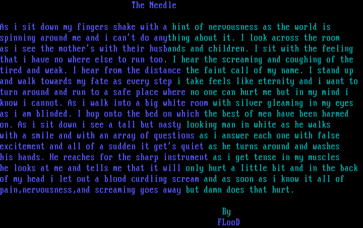 Literature by Flood
