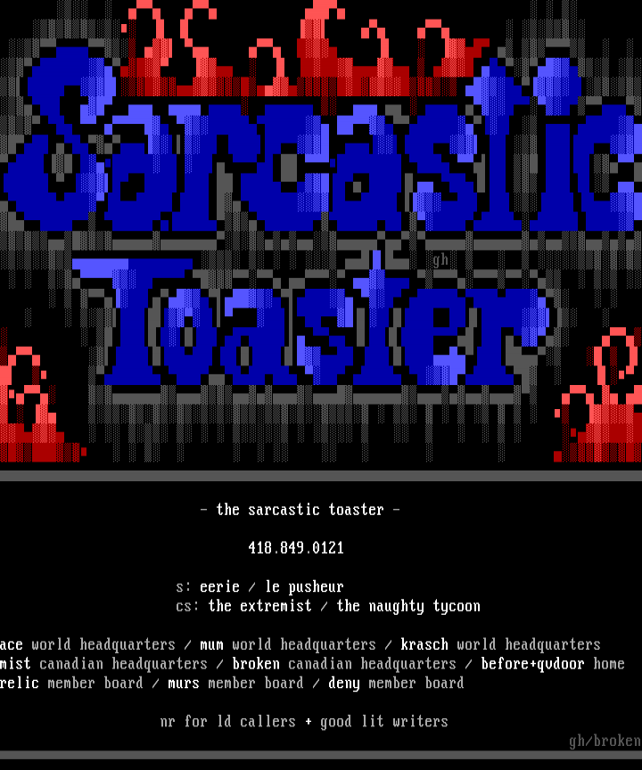 Sarcastic Toaster - 1 by Grey Hawk