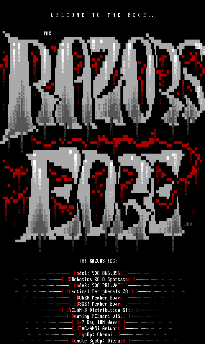 The Razors Edge Logon by Die Hard