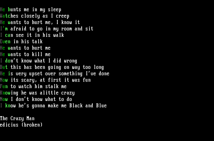 The Crazy Man by Edicius