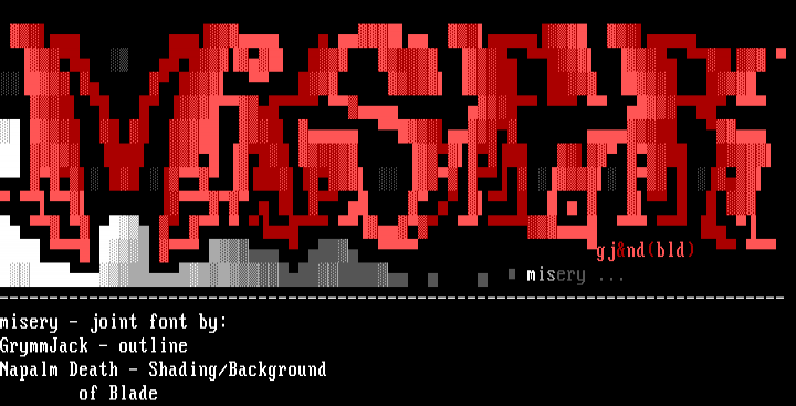 Misery Logo by Napalm Death/Grymjak