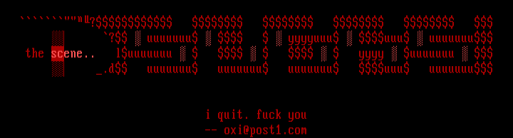 byebye. by oxidizer