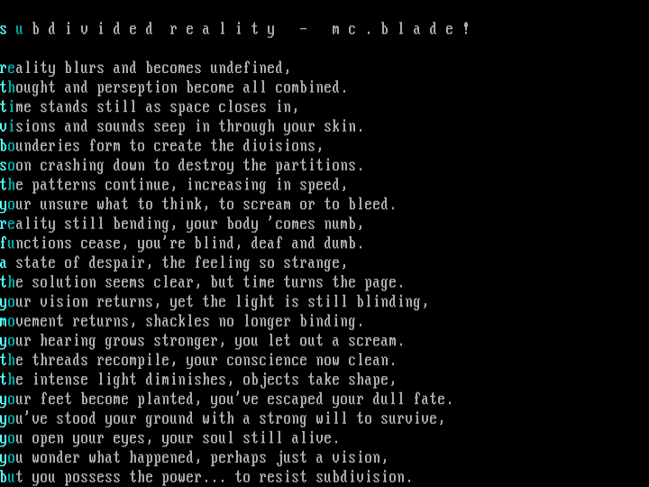 'Subdivided Reality' by MindCrime
