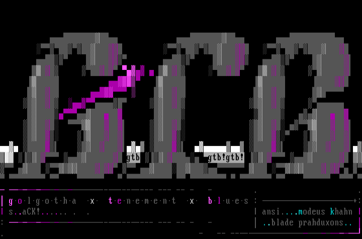 Golgotha Tenament Blues Logo by Modeus Khahn