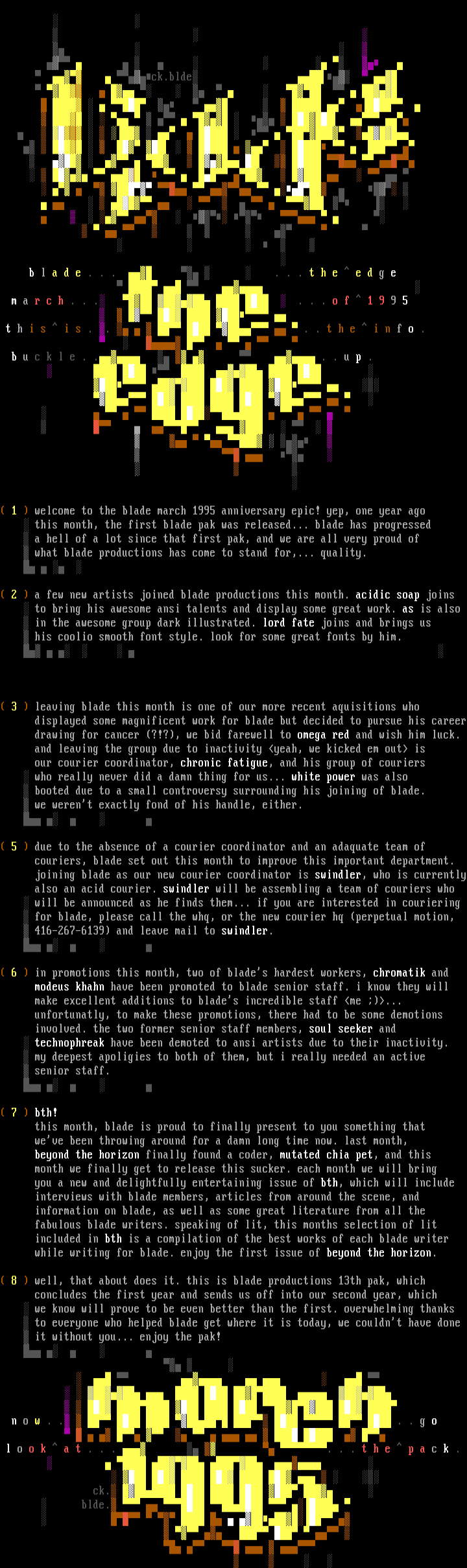 the information! by staff
