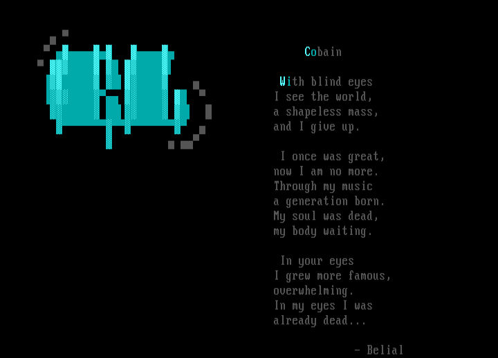 'cobain' by belial