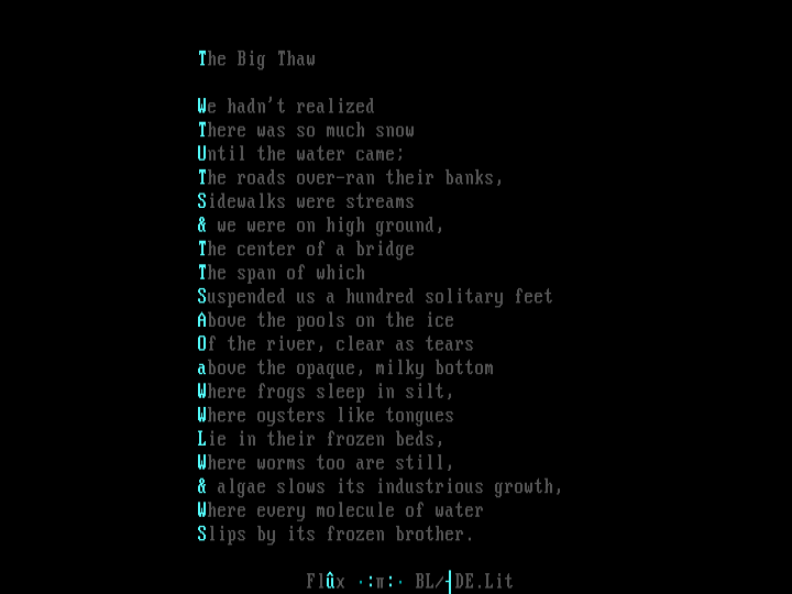 'the big thaw' by flux