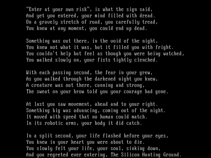 'the silicon hunting ground' by Executioner
