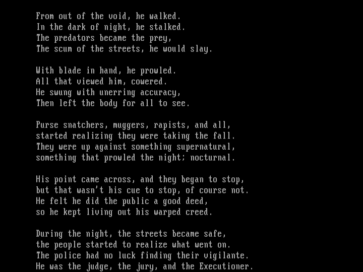 'the stalker' by Executioner