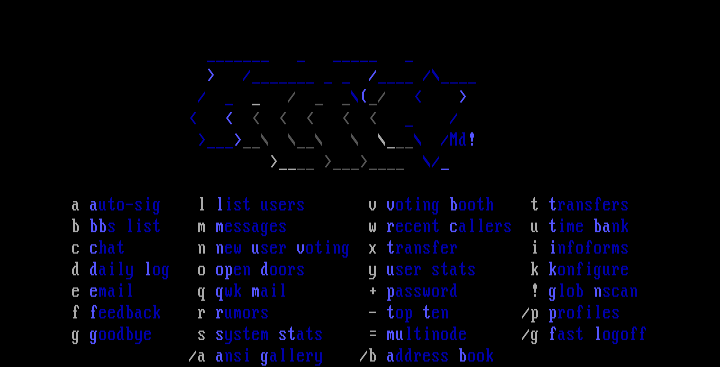 main menu by meltdown