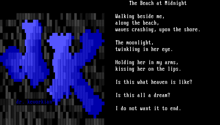'the beach at midnight' by dr. kevorkian
