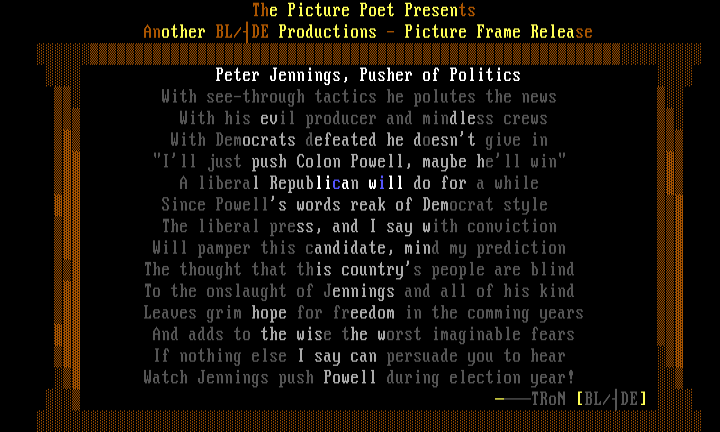 'peter jennings, pusher...' by tron powerhouse
