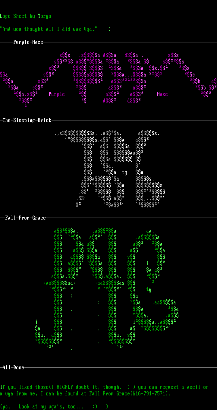 logo sheet by torgo