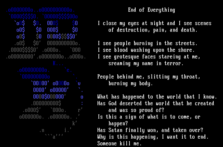'end of everything' by dr. kevorkian