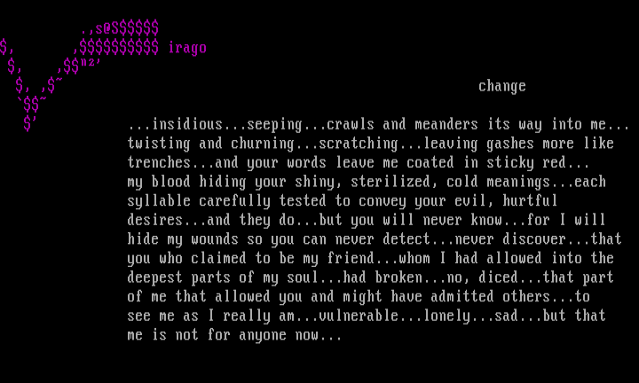 'change' by virago