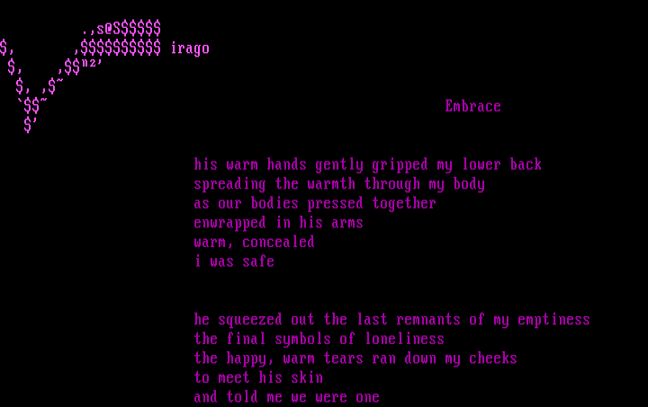 'embrace' by virago