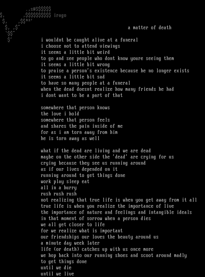 'a matter of death' by virago