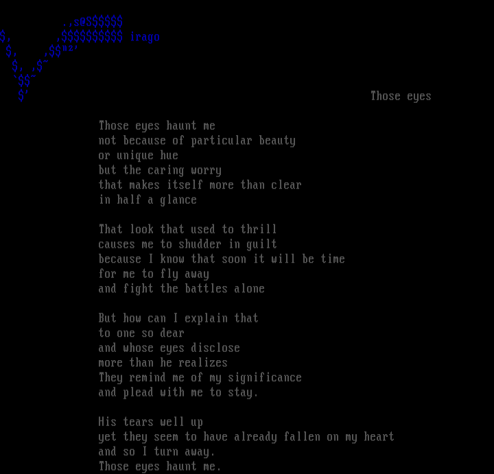 'those eyes' by virago