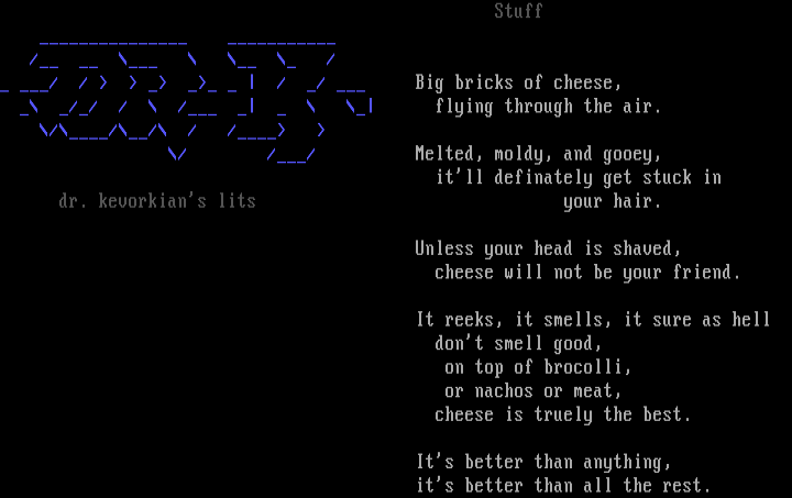 'stuff' by dr. kevorkian