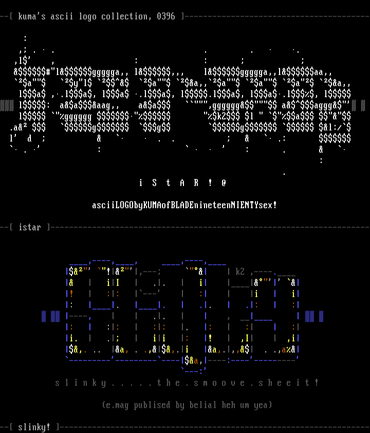ascii logo collection by kuma