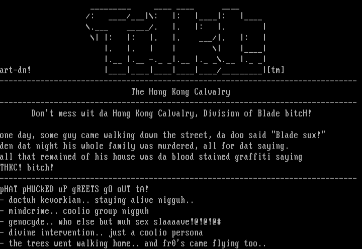 th3 h0ng k0ng c4v4l13rz! by dragon
