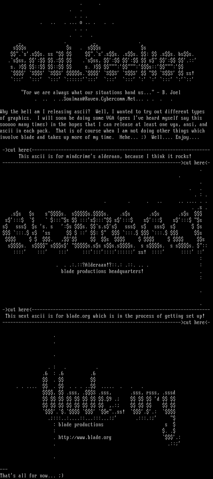 ascii collection by soul seeker