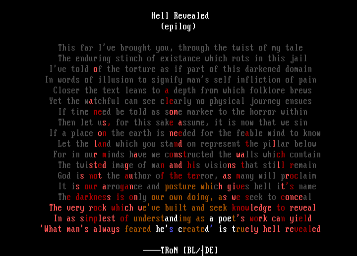 'hell revealed' by tron powerhouse