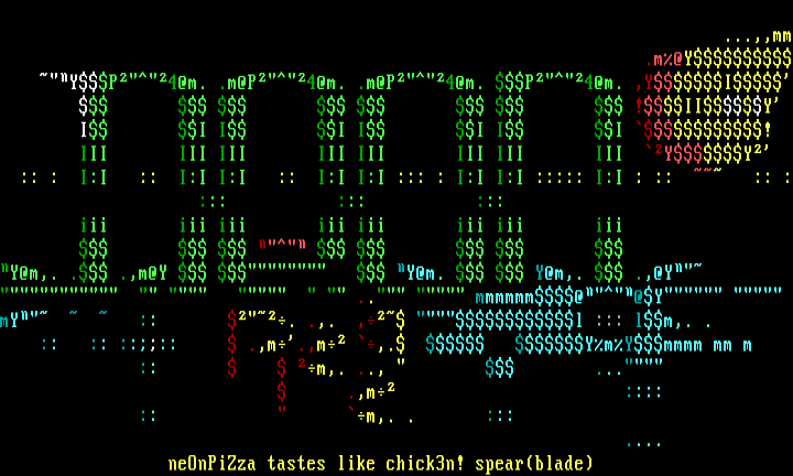 neon pizza by spear