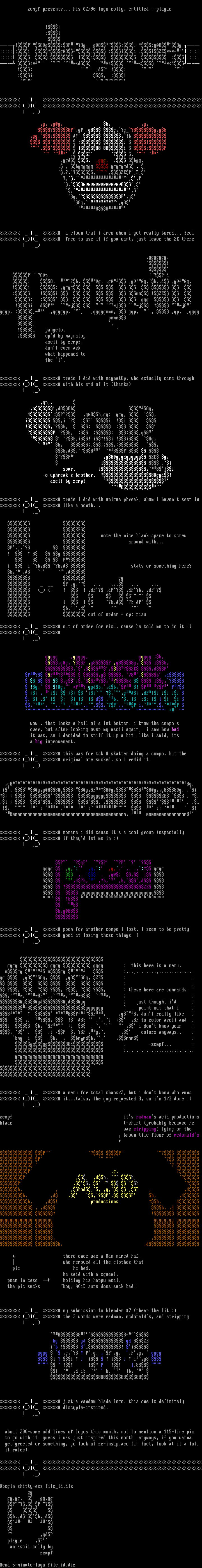 plague - ascii colly by zempf