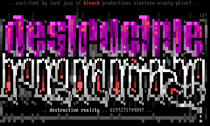 destructive reality! by lOrdJazz!