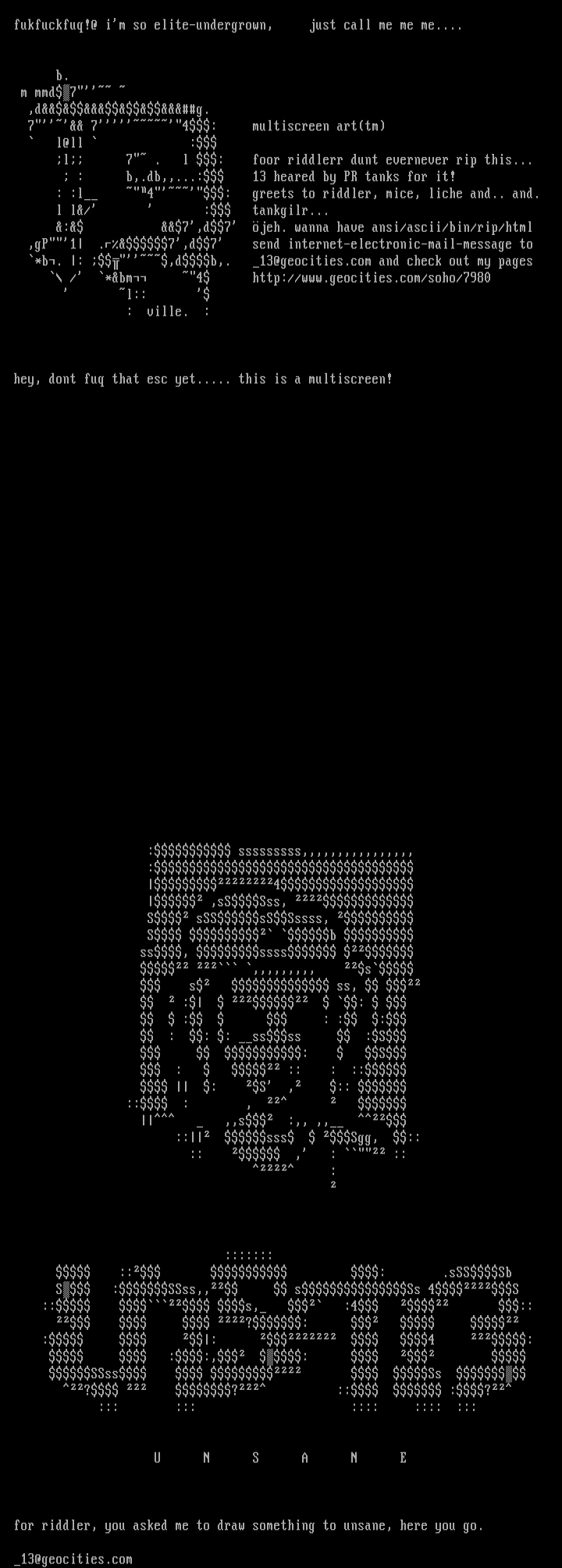 fuck you!@ vitun homo by V1LLE