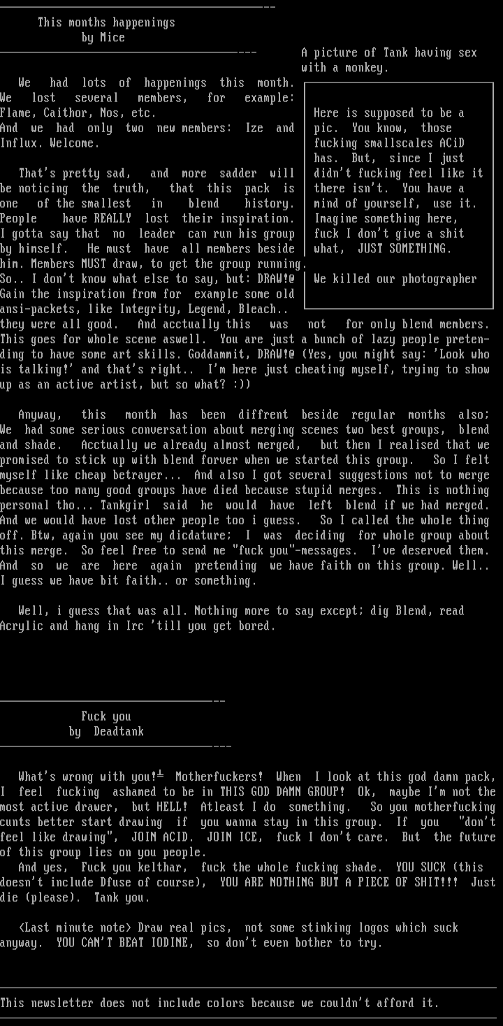 Newsletter #6 by blend