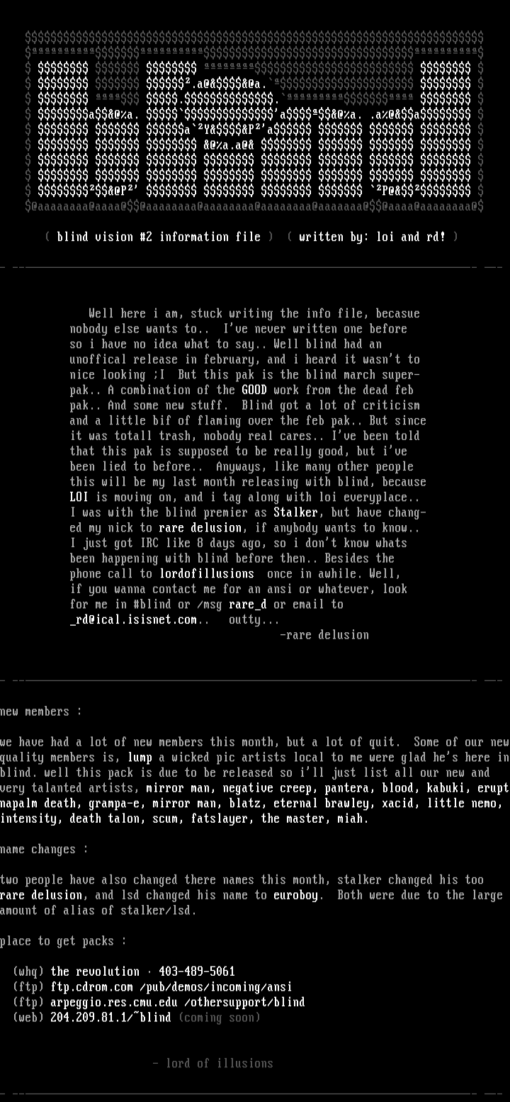 info file bitch!? by blind studios