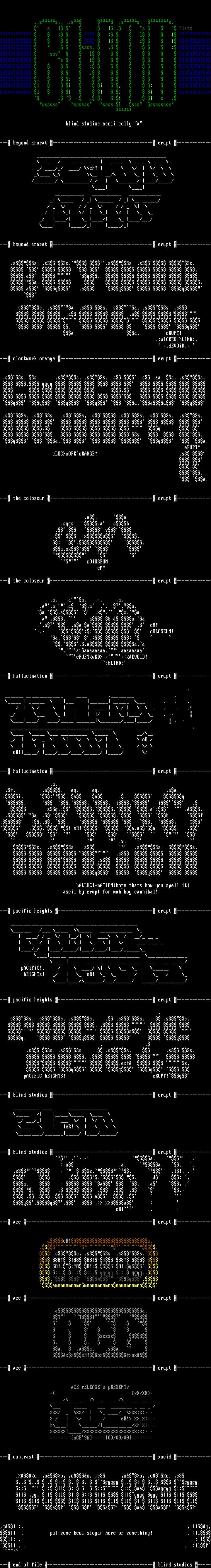 ascii collection "b" by Various Artists