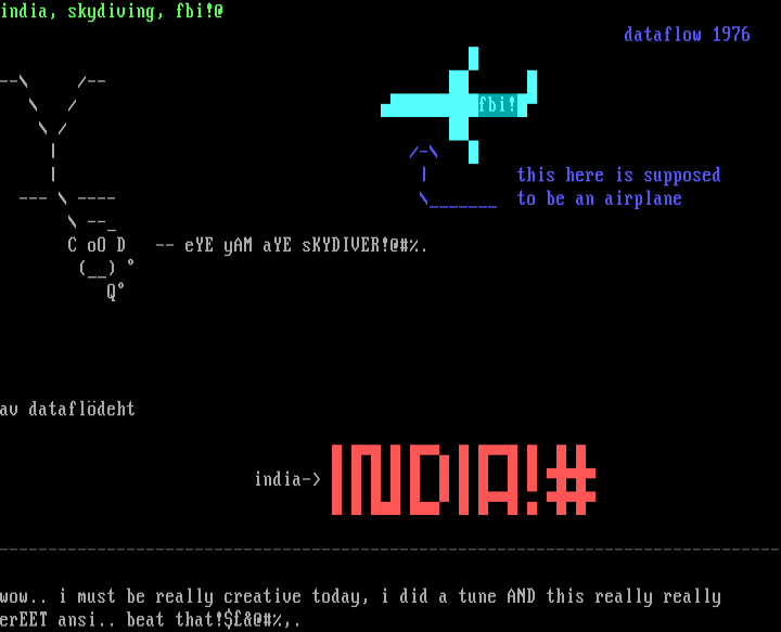 india, skydiving, the fbi by dataflow
