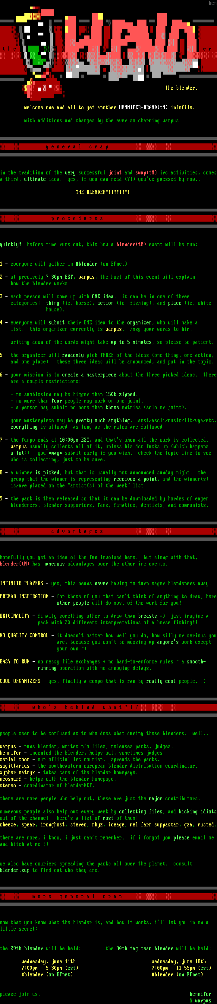 info by warpus/hennifer