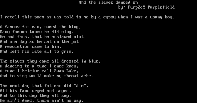 And the slaves danced on by PurpZey Purplefield
