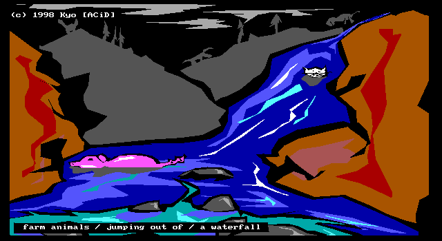 Farm Animals Jumping outta Waterfal by Kyo