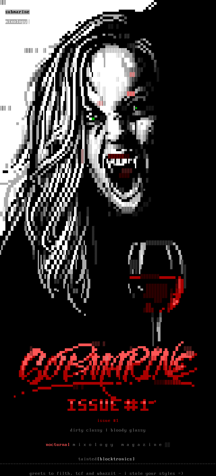 dirty, classy, bloody glassy! by tainted