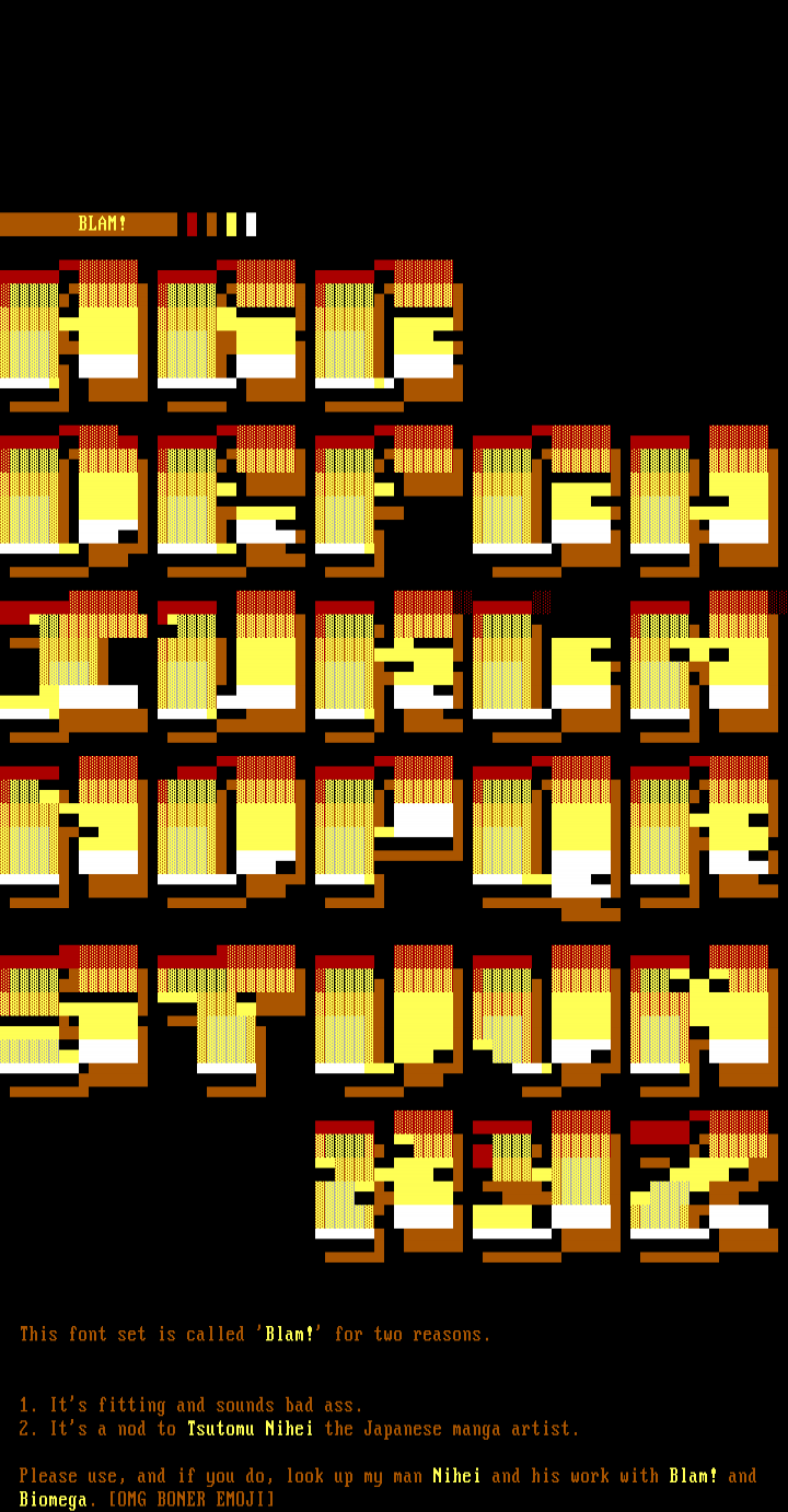 Blam! Font Set by Filth