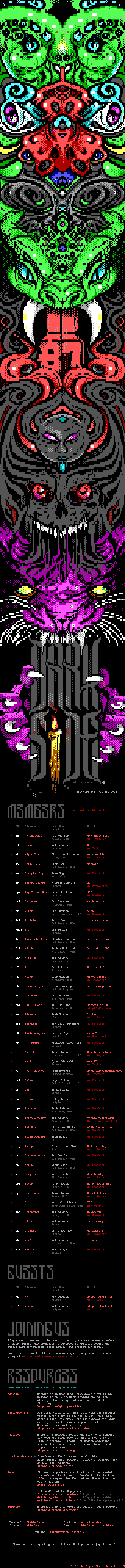 Dark Side of the Block Memberlist by Blocktronics Staff